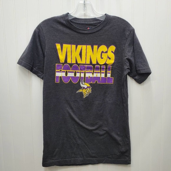 Majestic Triple Peak Vikings Football Shirt - Picture 1 of 5